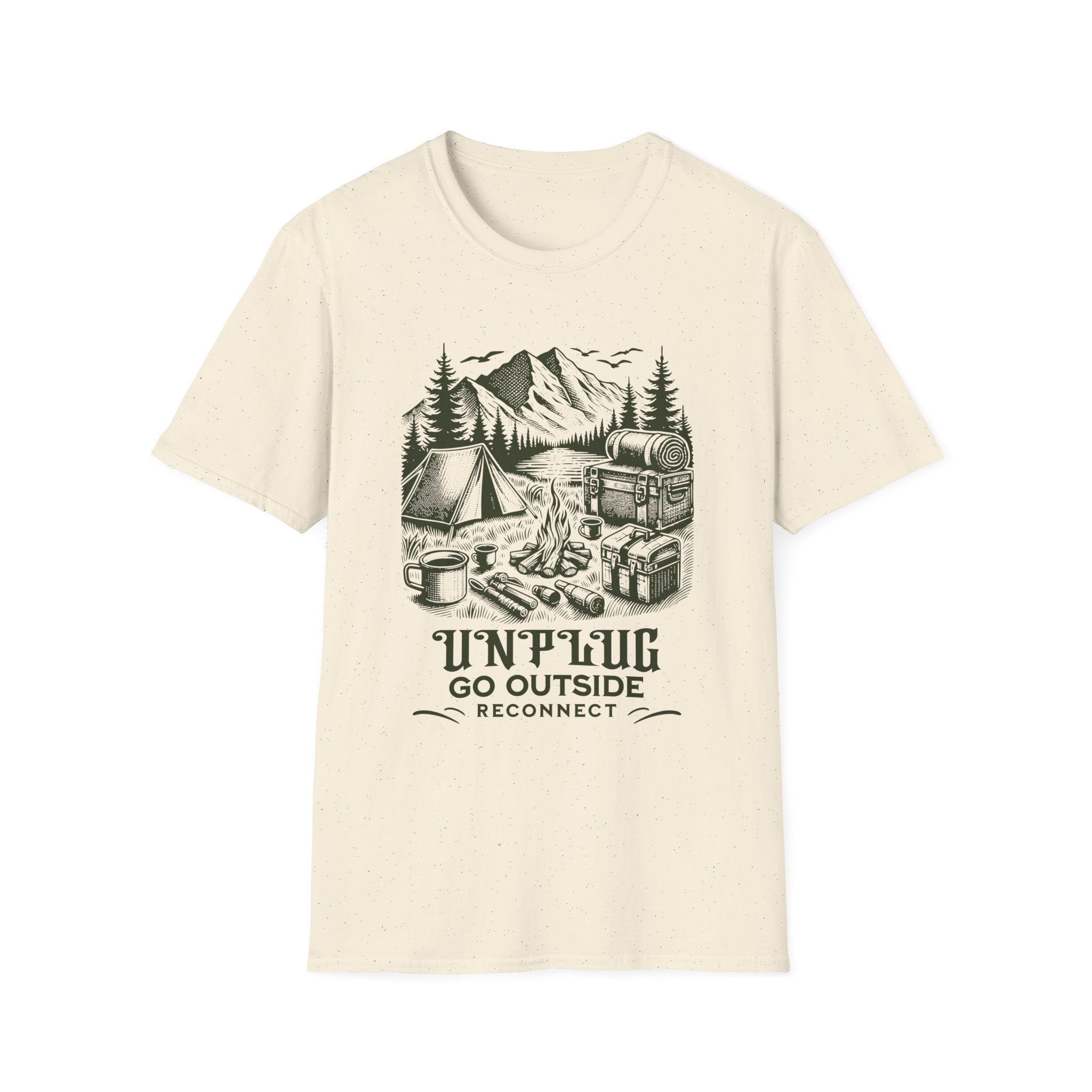 Unplug Go Outside Camping  T-Shirt