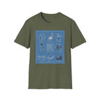 Camping Gear Blueprint T-Shirt