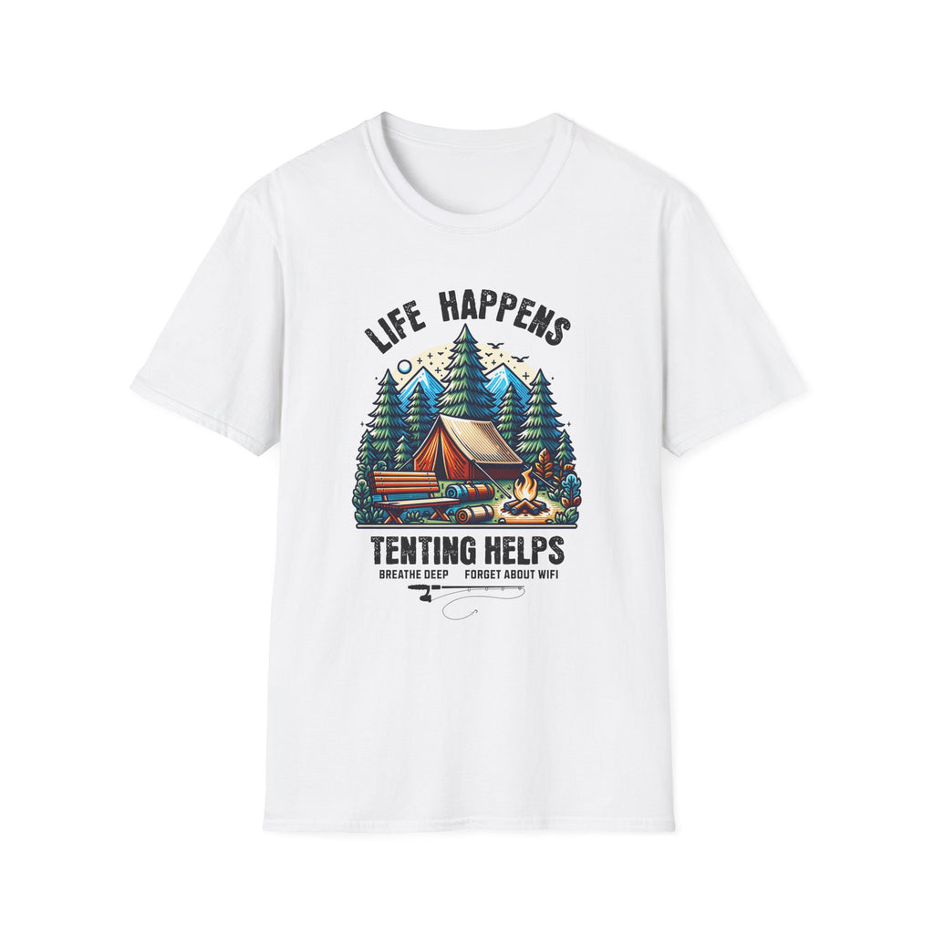 Life Happens,Tenting Helps  T-Shirt