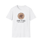 T-Shirt — 'Some Scars Are Necessary' Wood Ring Graphic