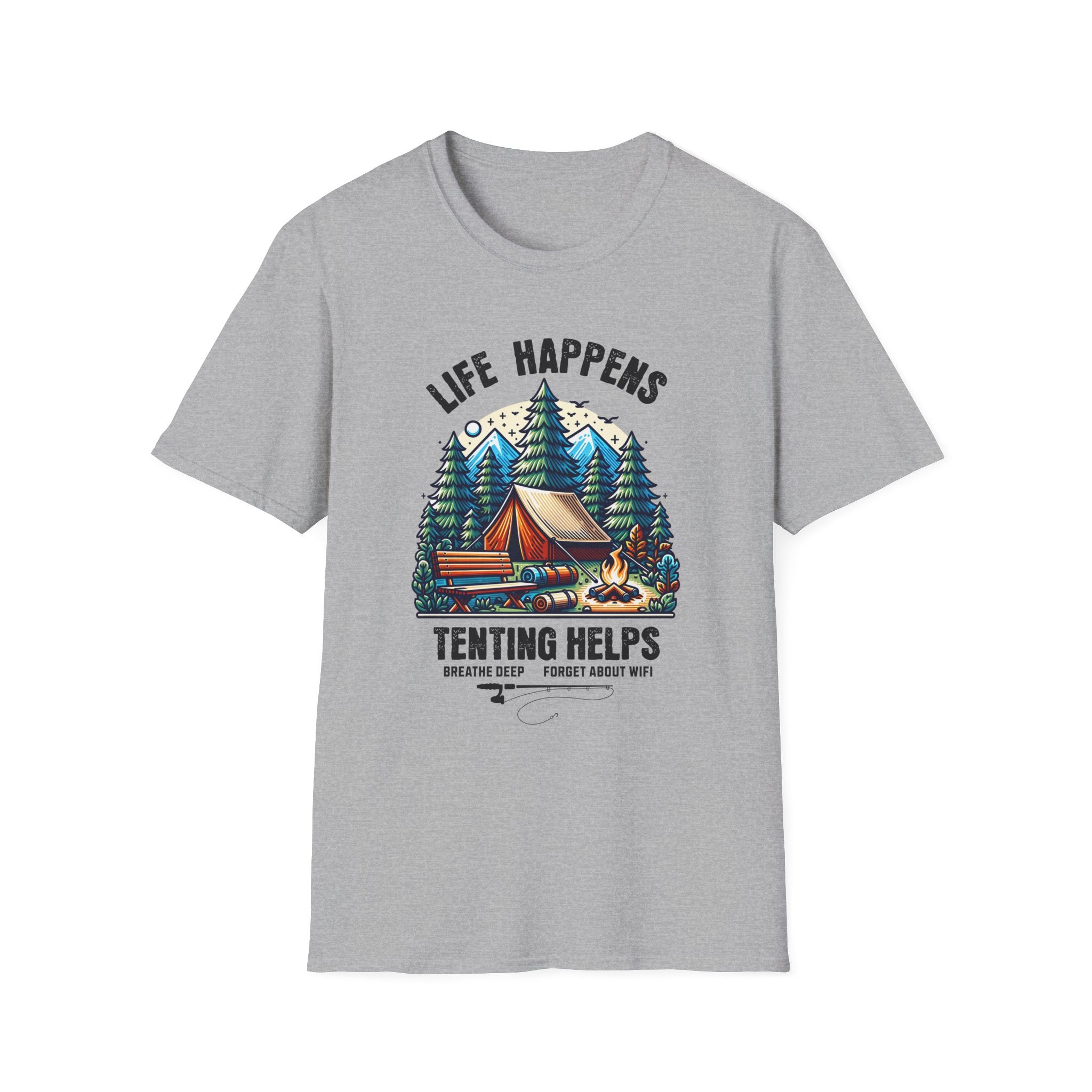 Life Happens,Tenting Helps  T-Shirt