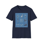 Camping Gear Blueprint T-Shirt