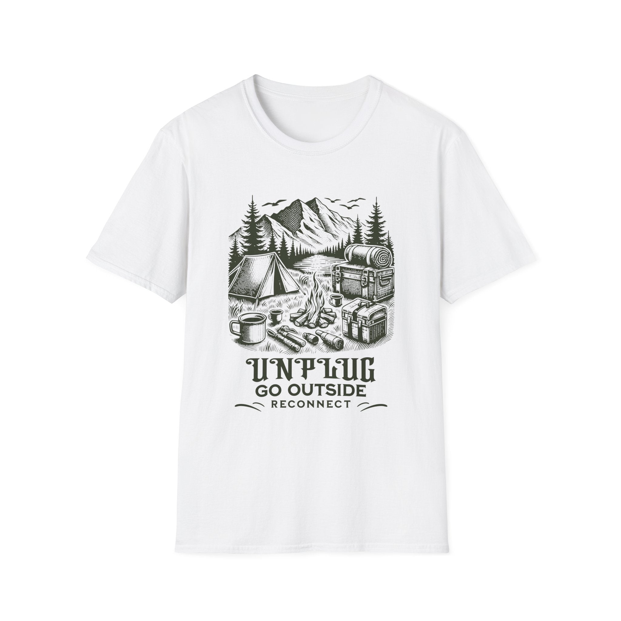 Unplug Go Outside Camping  T-Shirt