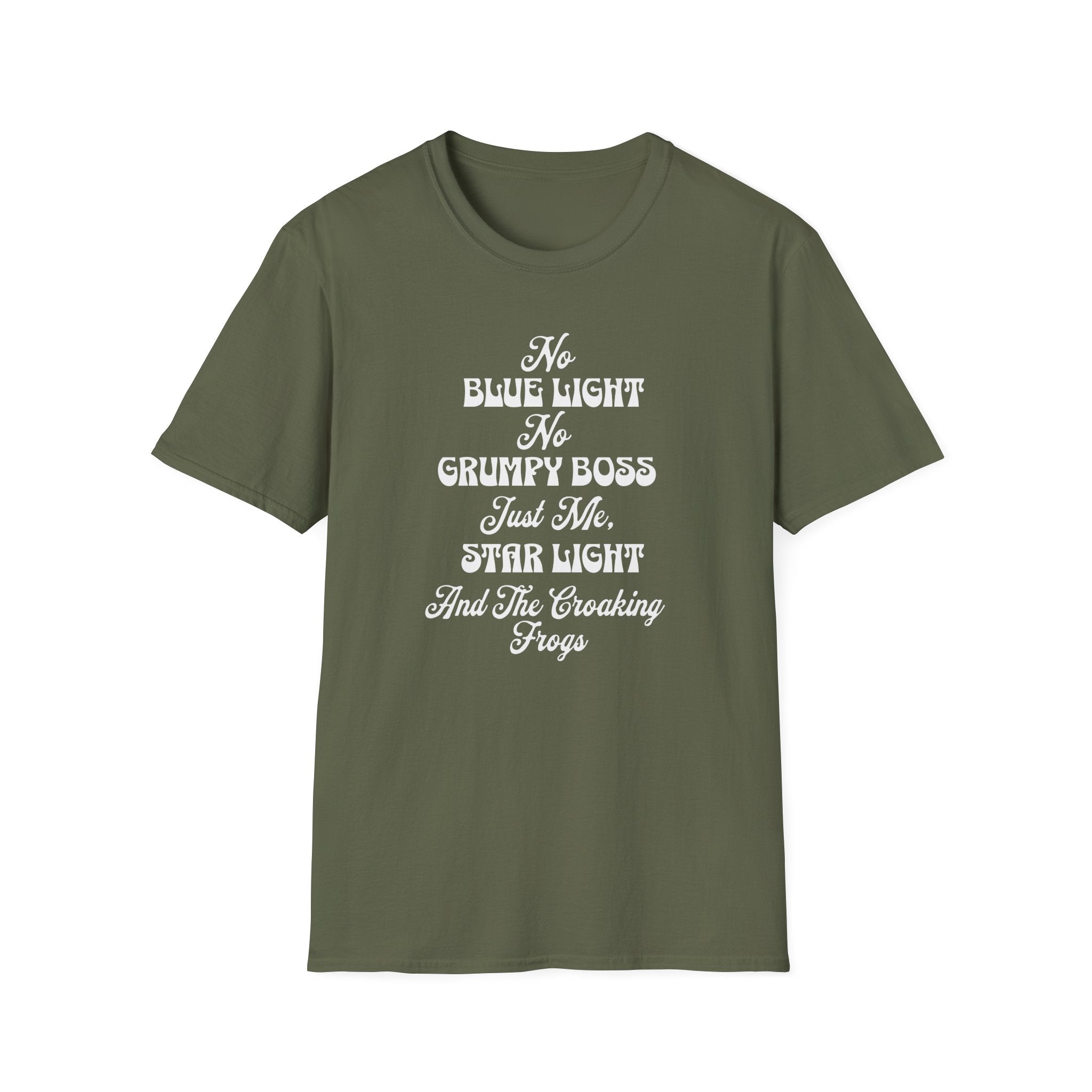 No Blue Light, No Grumpy Boss  T-Shirt
