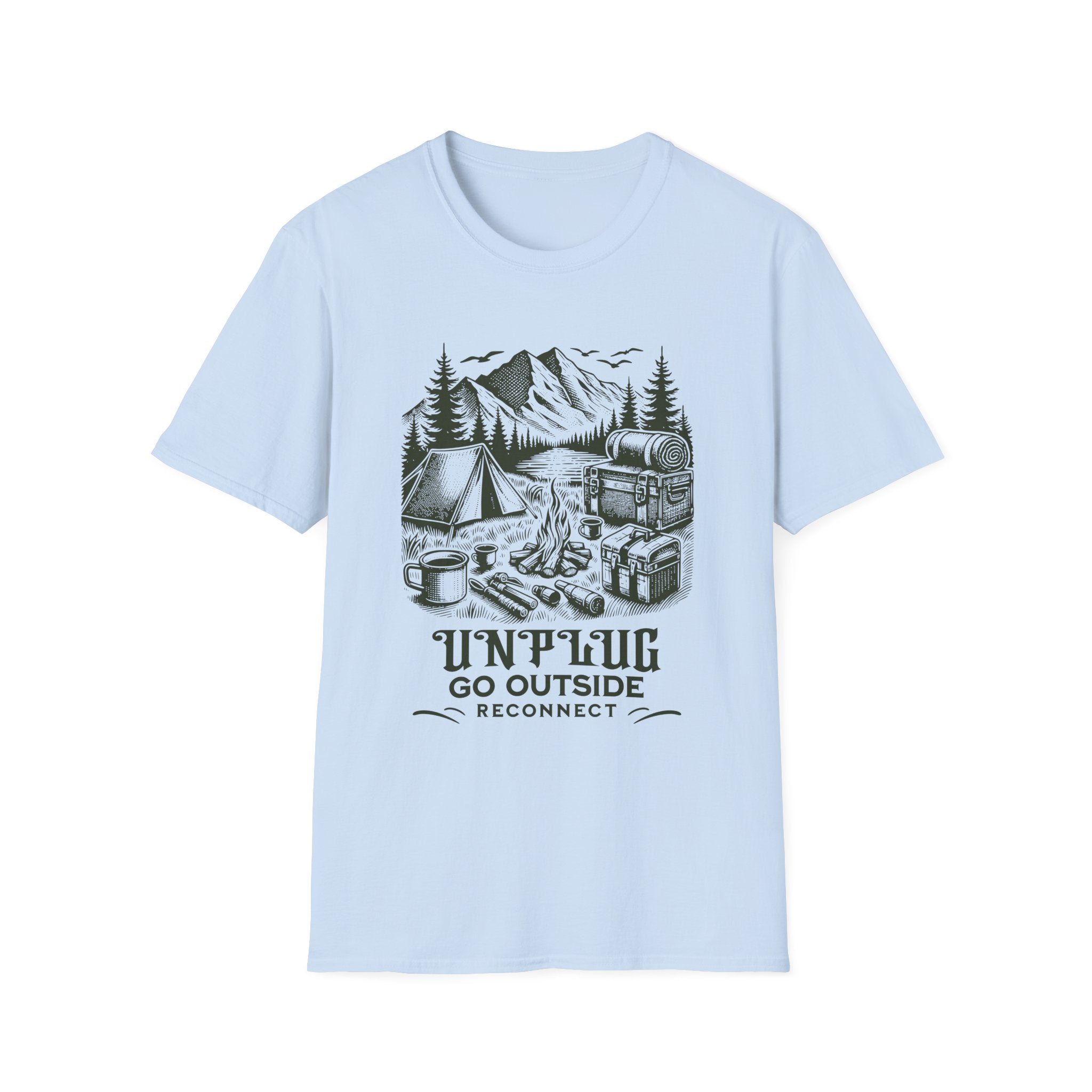 Unplug Go Outside Camping  T-Shirt