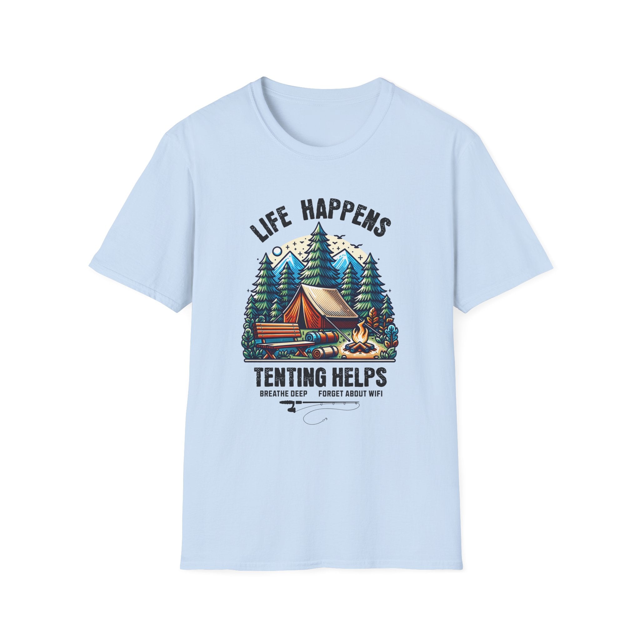 Life Happens,Tenting Helps  T-Shirt