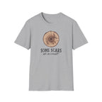 T-Shirt — 'Some Scars Are Necessary' Wood Ring Graphic