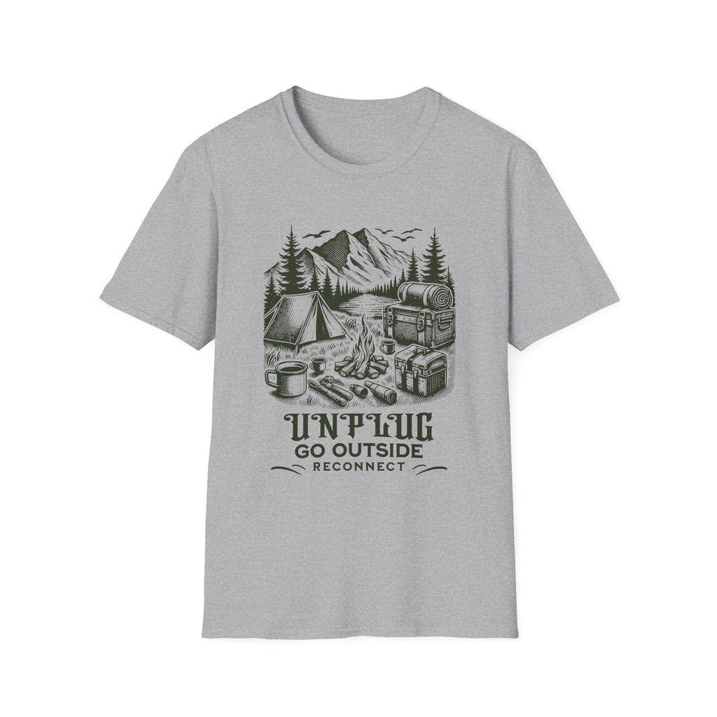Unplug Go Outside Camping  T-Shirt