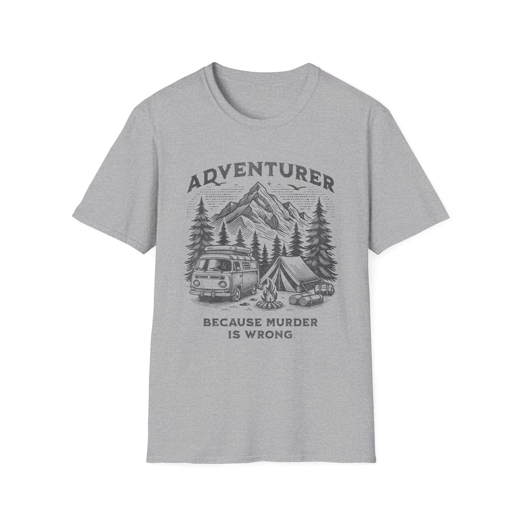 Adventurer: Because Murder Is Wrong T-Shirt