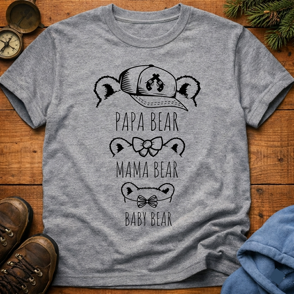 Bear Family Trio T-Shirt