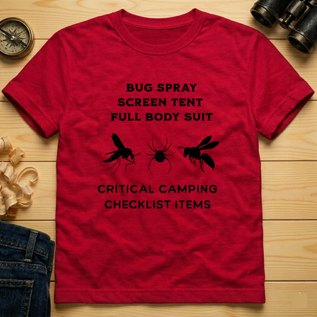 Bug Spray, Screen Tent, Full Body Suit  T-Shirt