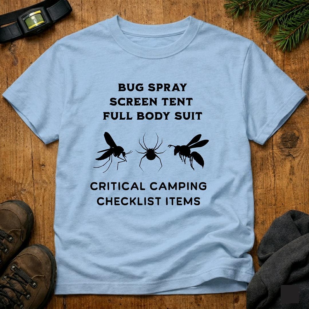 Bug Spray, Screen Tent, Full Body Suit  T-Shirt