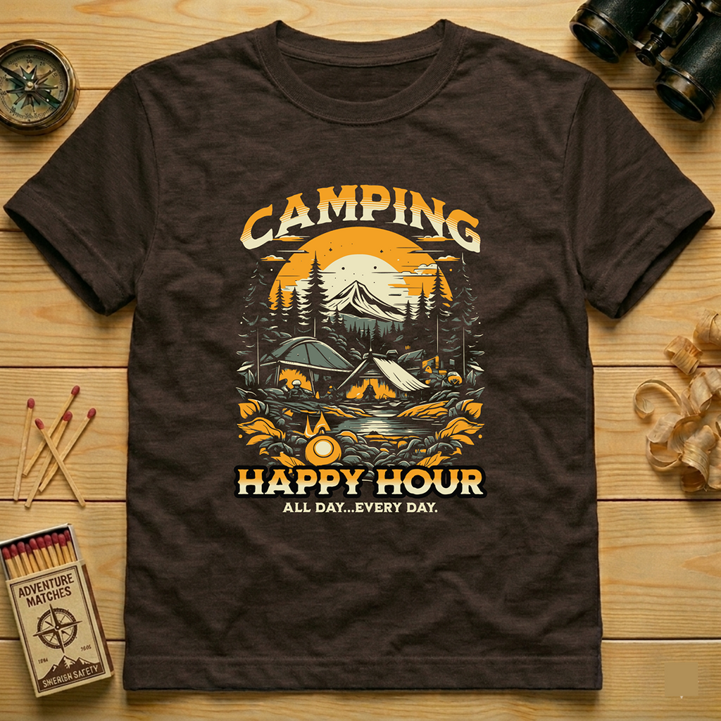 Camping Happy Hour T-Shirt