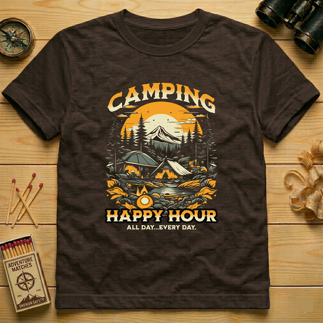 Camping Happy Hour T-Shirt