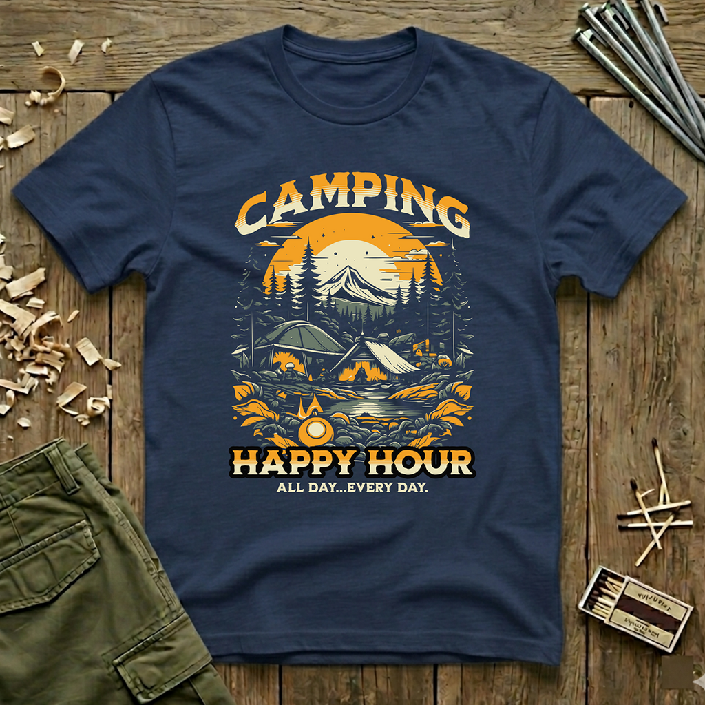 Camping Happy Hour T-Shirt