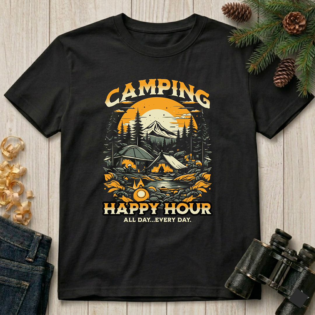 Camping Happy Hour T-Shirt