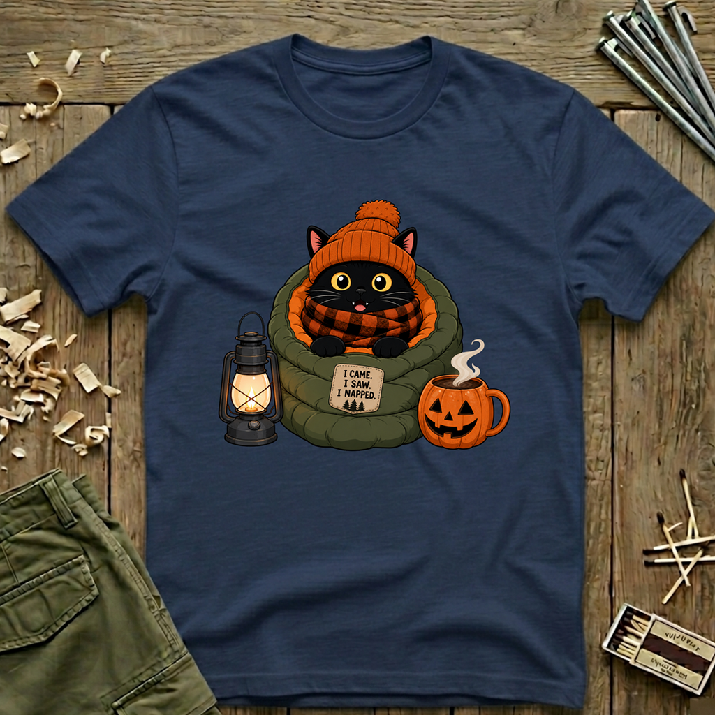Halloween Cozy Cat  T-Shirt