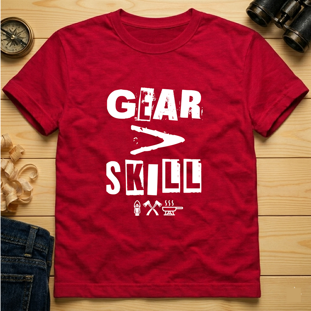 Gear Over Skill  T‑Shirt