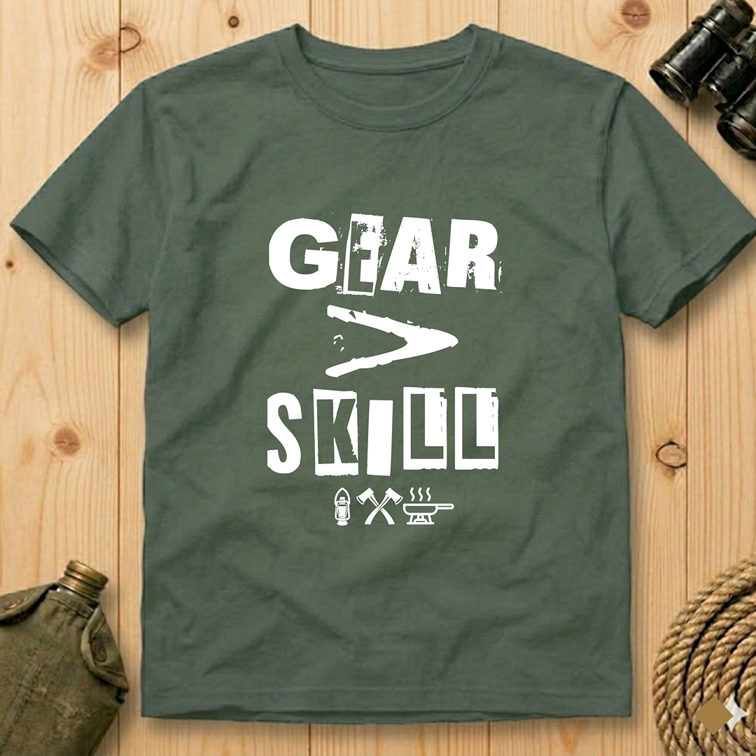 Gear Over Skill  T‑Shirt