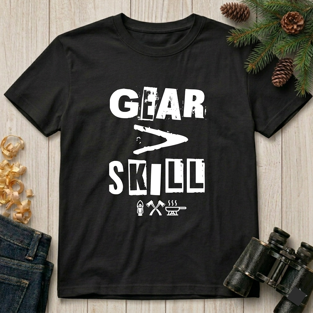 Gear Over Skill  T‑Shirt