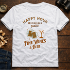 Happy Hour "Fine Wines & Beer"  T-Shirt