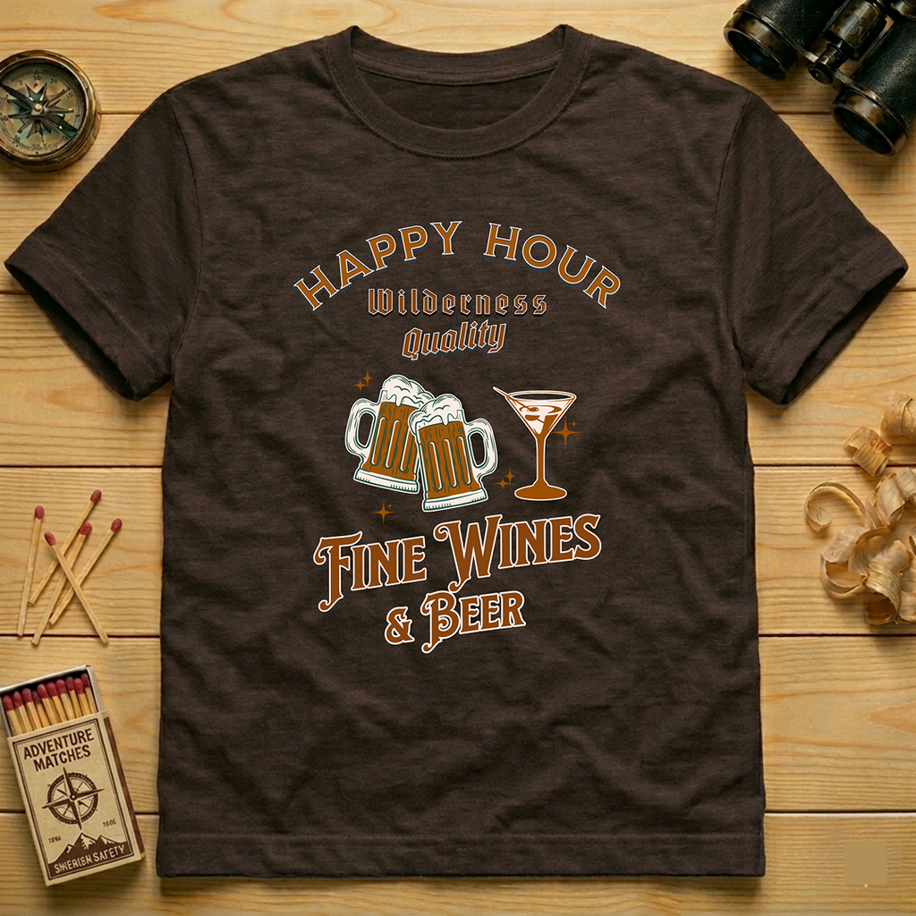 Happy Hour "Fine Wines & Beer"  T-Shirt