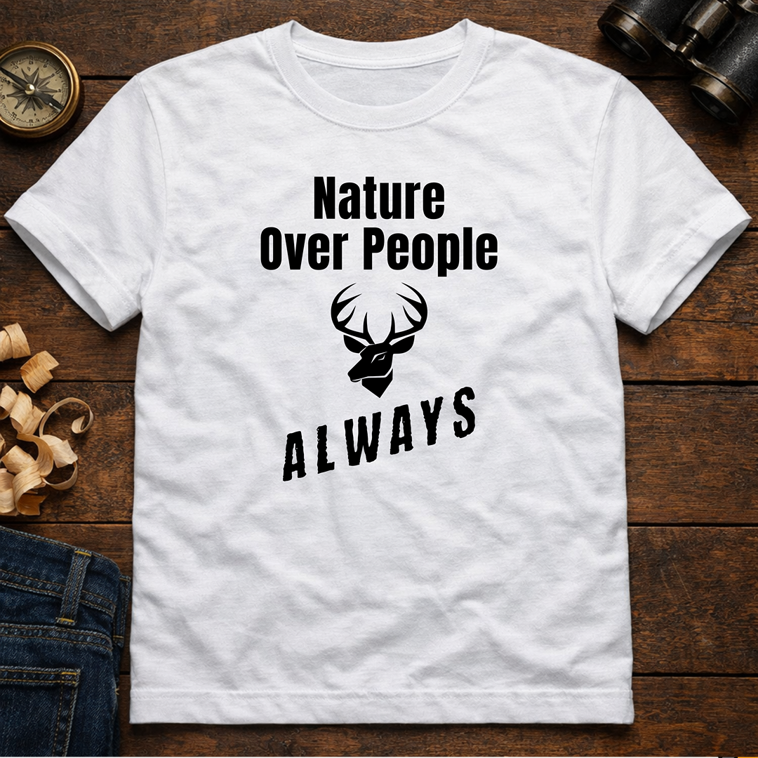 Nature Over People  T‑Shirt