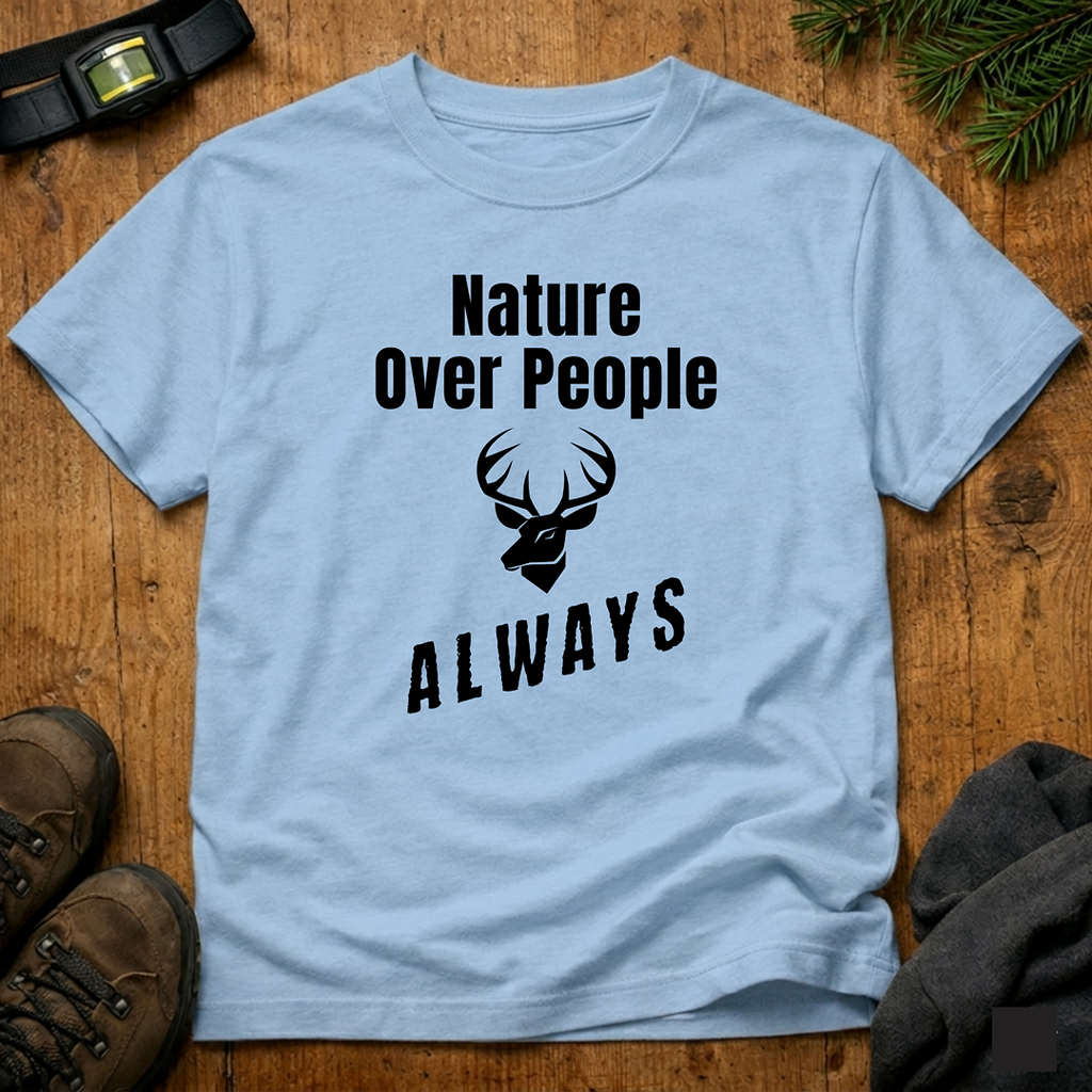 Nature Over People  T‑Shirt