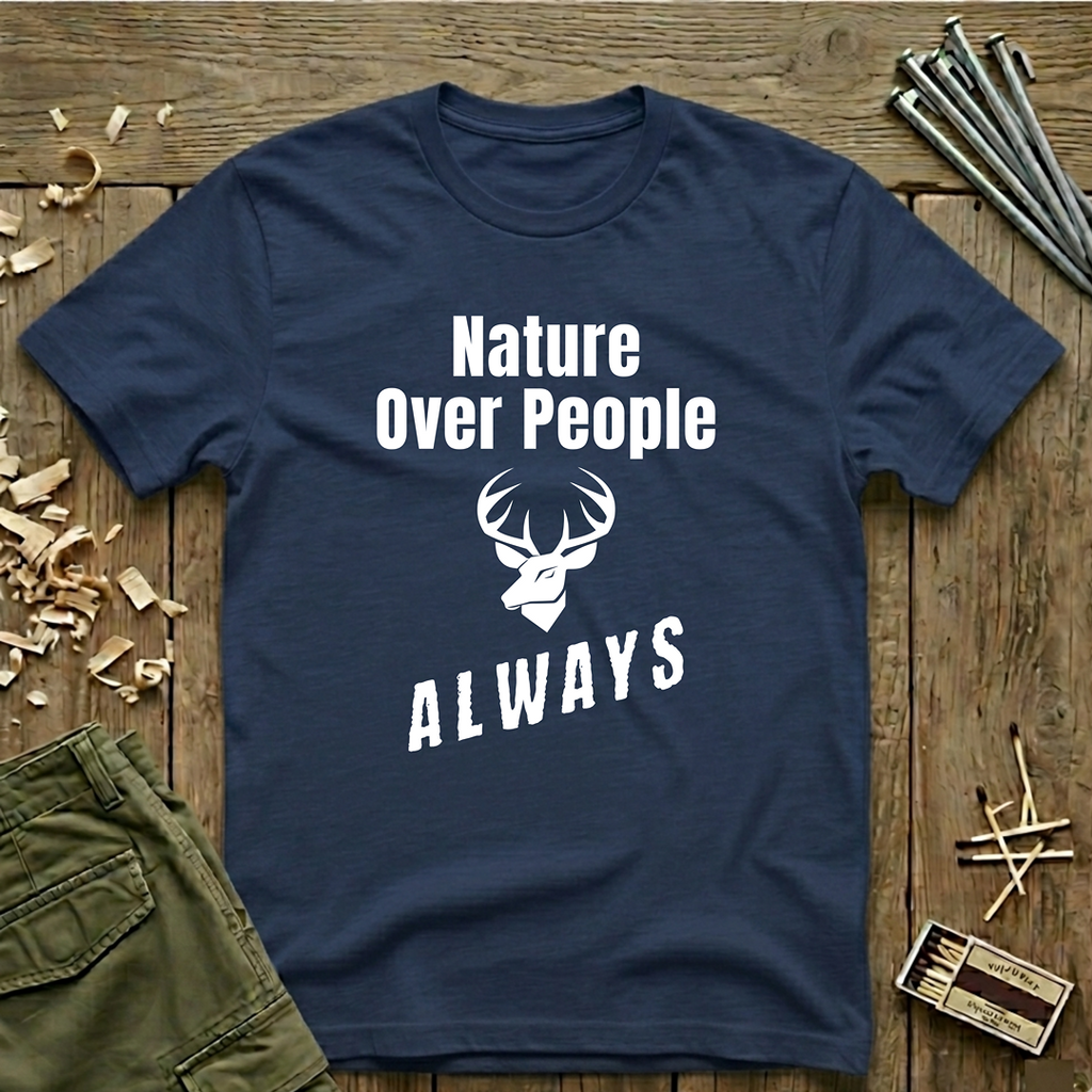 Nature Over People  T‑Shirt