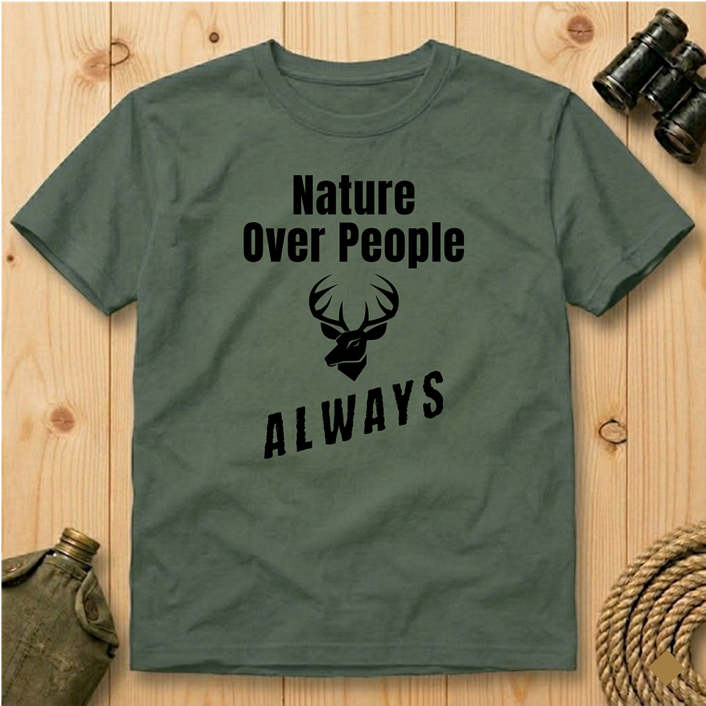 Nature Over People  T‑Shirt