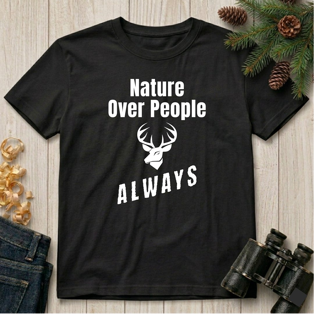 Nature Over People  T‑Shirt