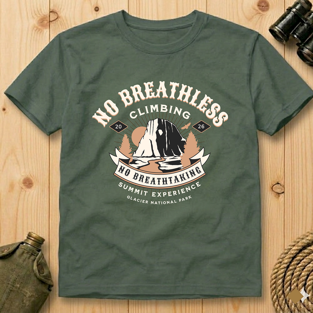 No Breathless Climbing   T-Shirt