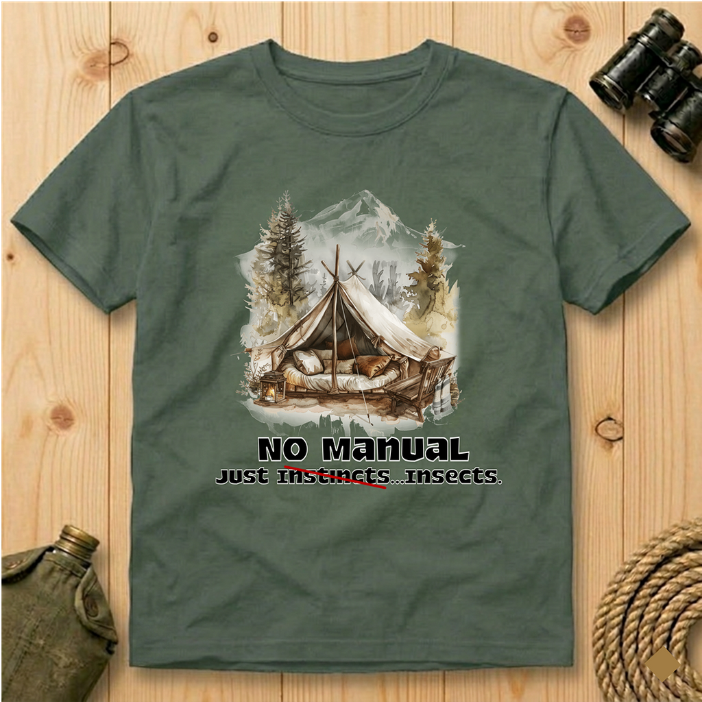 No Manual, Just Instincts  T-Shirt