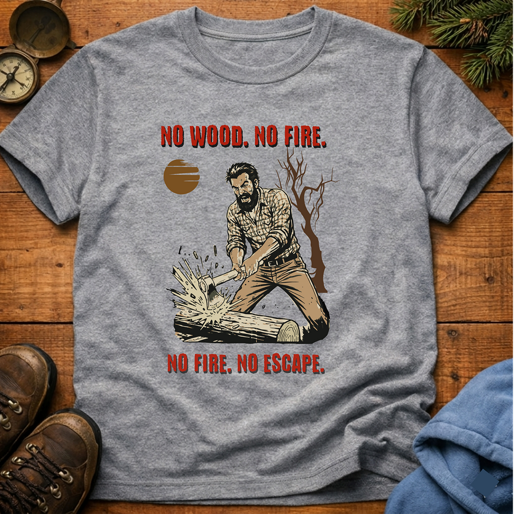 No Wood No Fire  T-Shirt