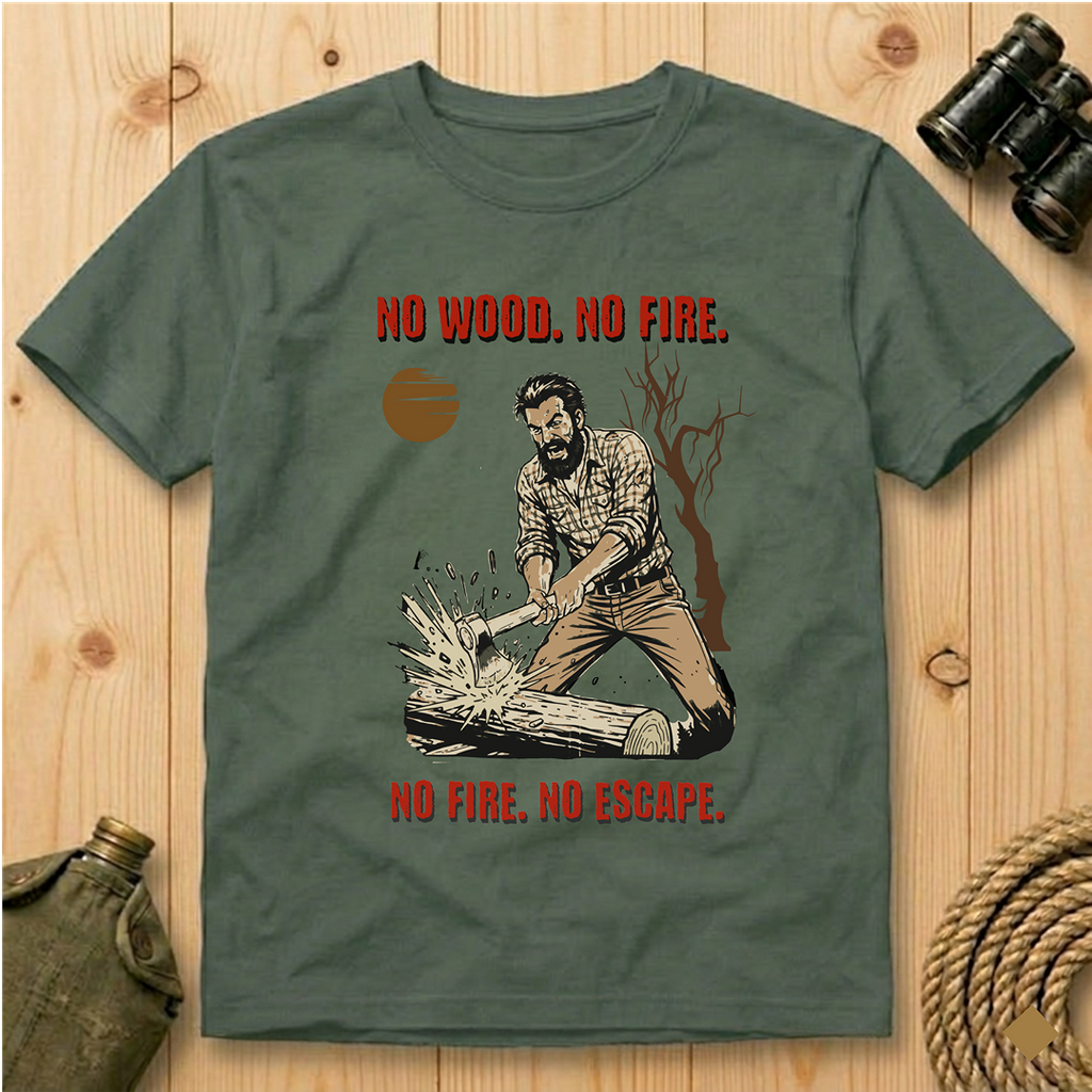 No Wood No Fire  T-Shirt