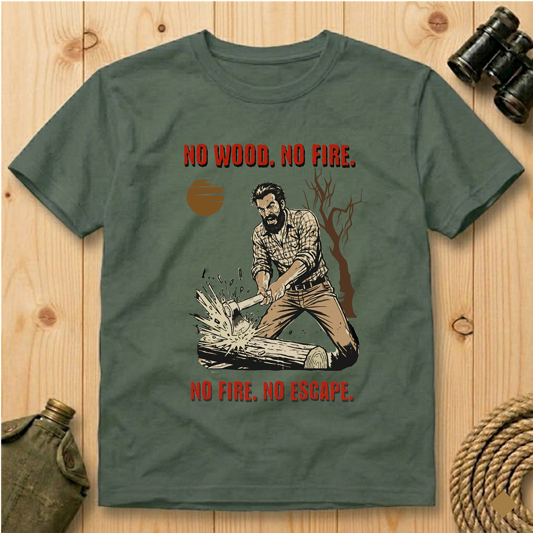 No Wood No Fire  T-Shirt