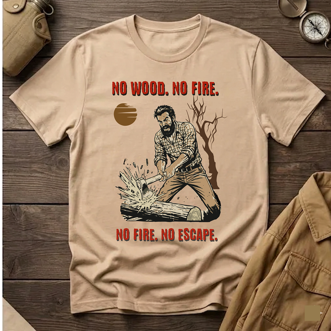 No Wood No Fire  T-Shirt