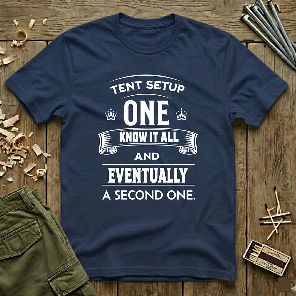 Tent Setup: One Know It All  T-Shirt
