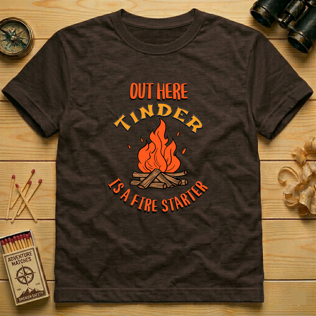 Out Here Tinder Is A Fire Starter  T-Shirt