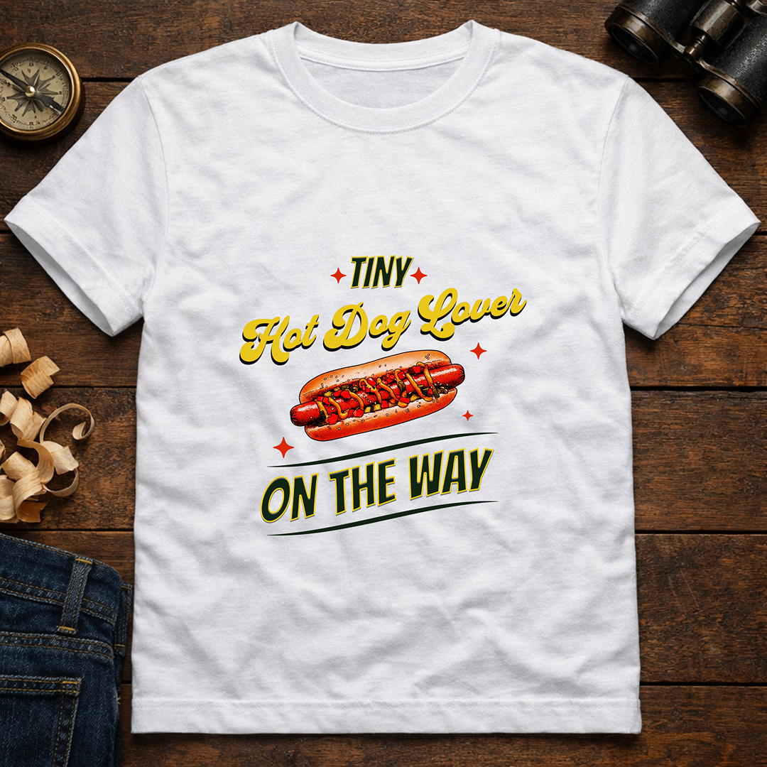 Tiny Hot Dog Lover On The Way  T-Shirt