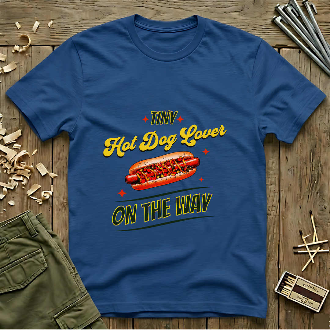 Tiny Hot Dog Lover On The Way  T-Shirt