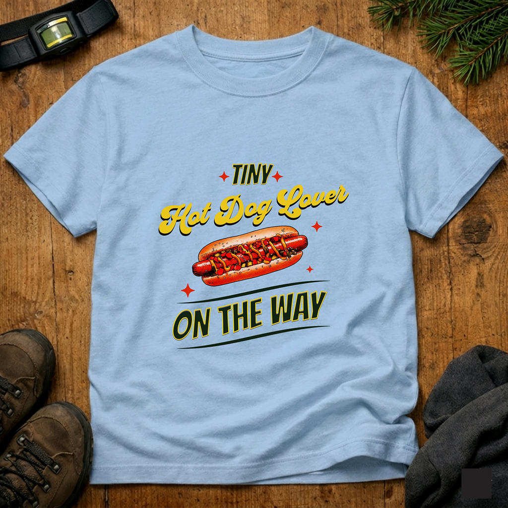 Tiny Hot Dog Lover On The Way  T-Shirt