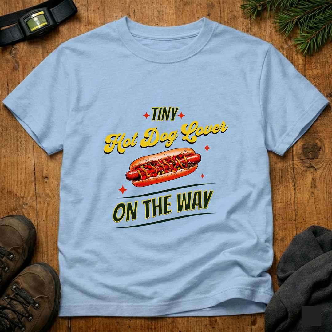 Tiny Hot Dog Lover On The Way  T-Shirt