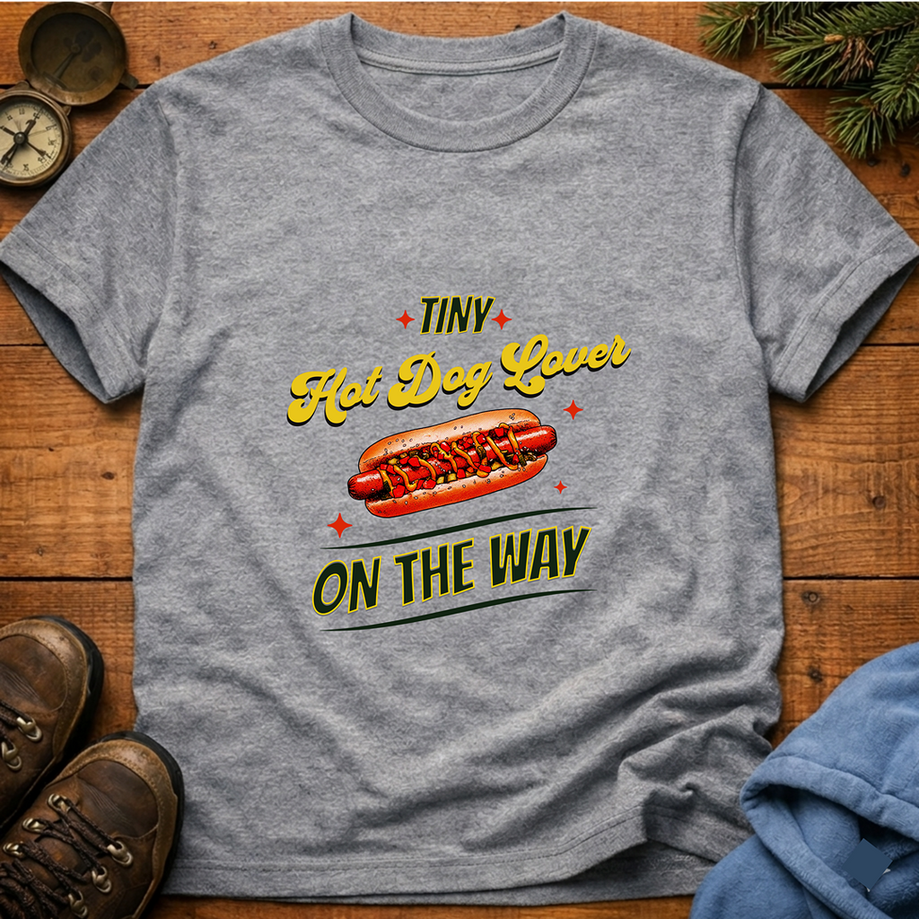 Tiny Hot Dog Lover On The Way  T-Shirt