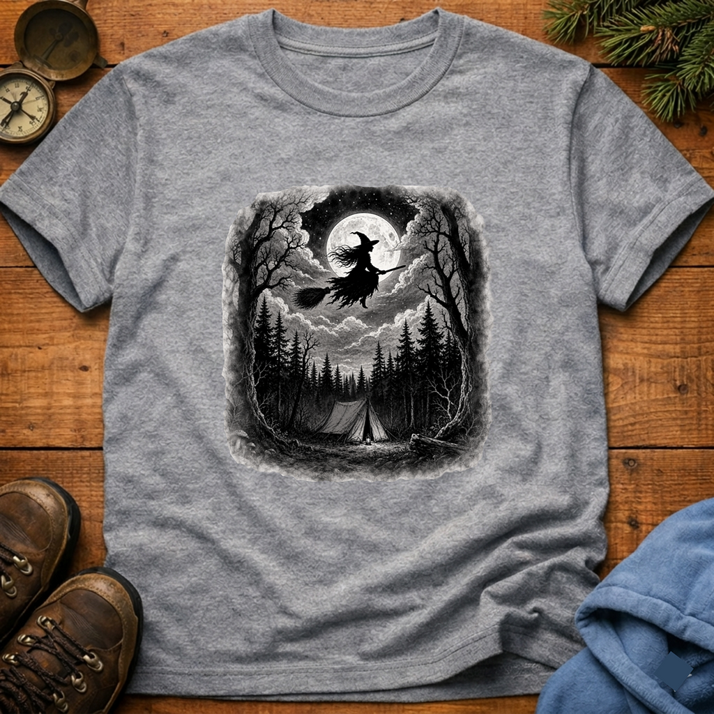 Witch Silhouette  T Shirt