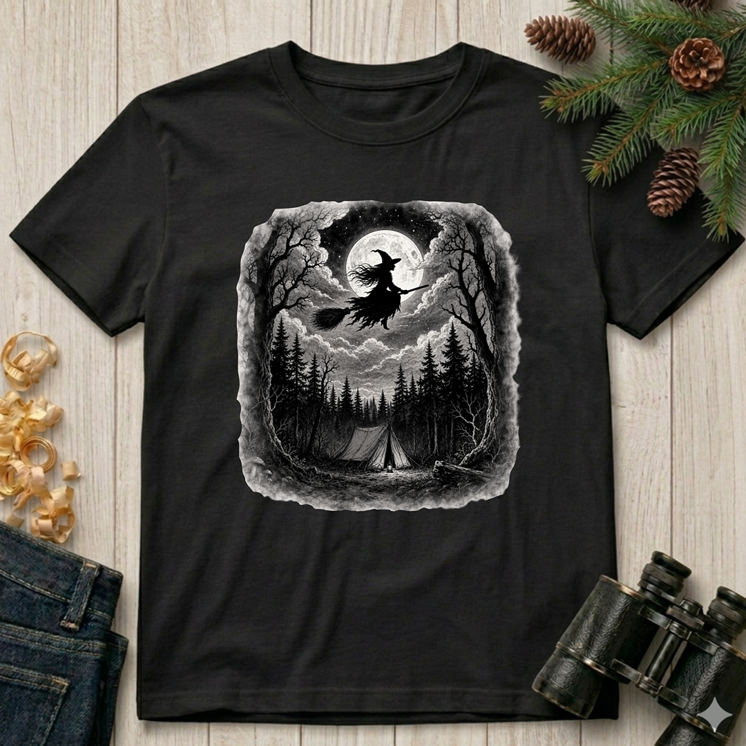 Witch Silhouette  T Shirt
